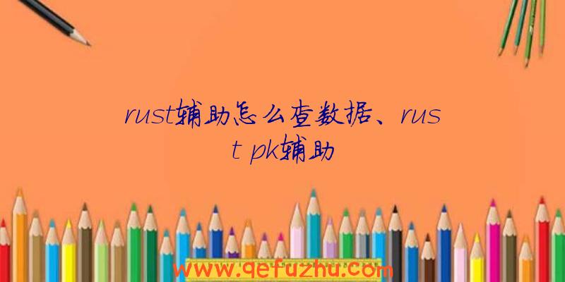 rust辅助怎么查数据、rust